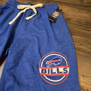 Buffalo Bills Mens Small Royal Blue Terry Shorts Sleepwear Lounge NWT Mainstream